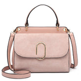 Miss Lulu Women Top Handle Bag Suede Handbags Shoulder Crossbody Bag For Work Shopping Travel Pu Leather
